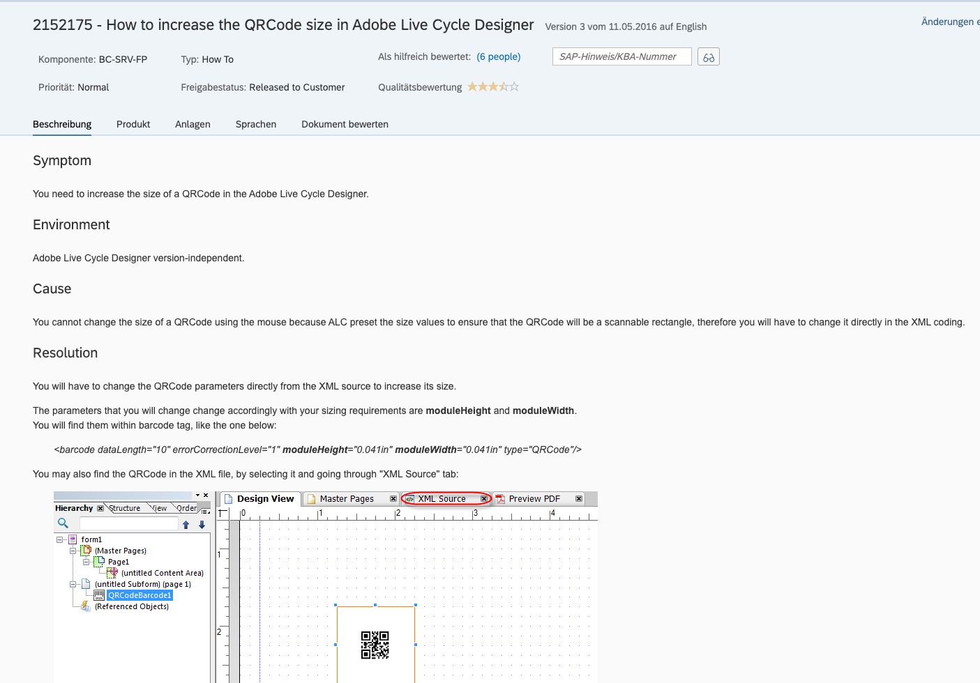QRCode in Adobe Forms exxonit